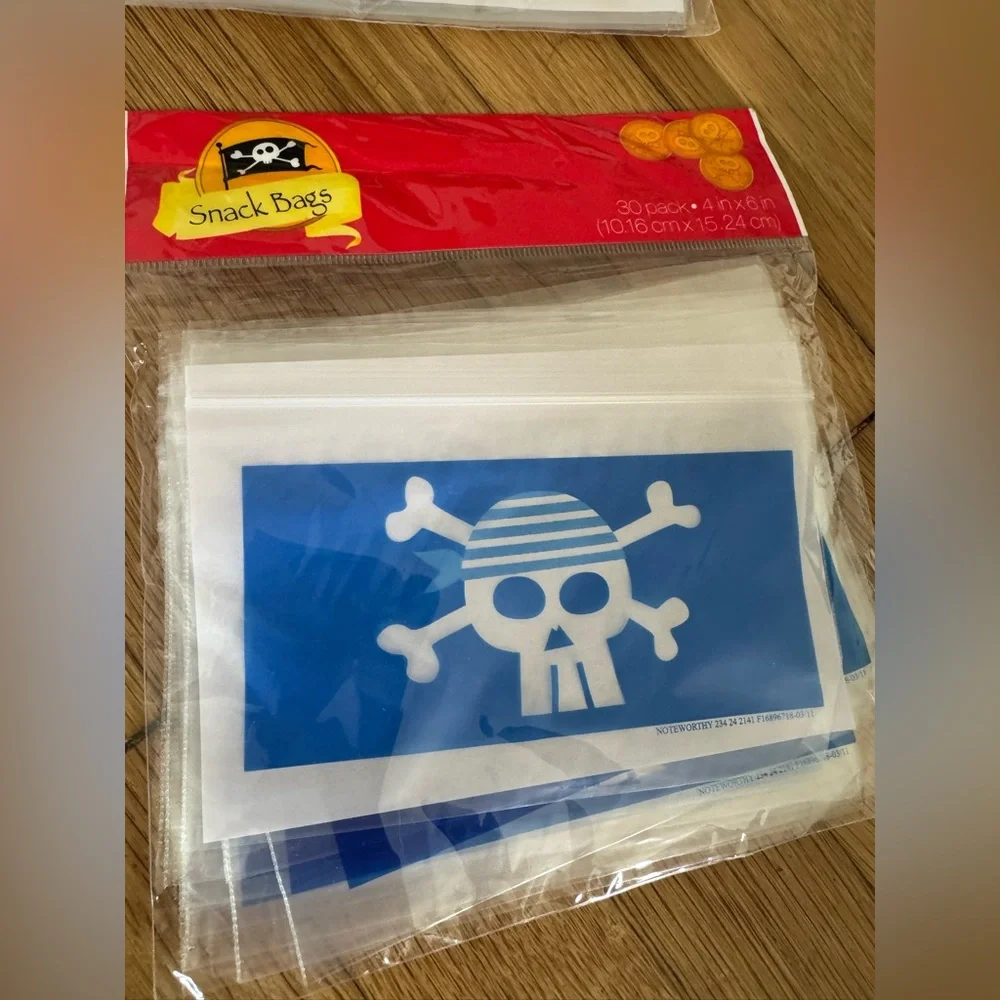 Pirate Party Cupcake Liners Straws Favor Bags Party Supplies